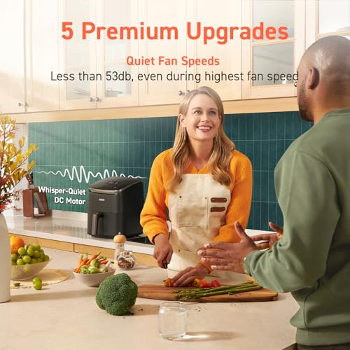 COSORI Air Fryer 9-in-1, Compact & Large 6-Qt, Premium Ceramic Coating, 90ā450°F Precise Heat for Even Results, Up to 95% Less Oil*, Roast, Bake, Dry, Reheat, Frozen, Broil, Proof, 120V, TurboBlaze