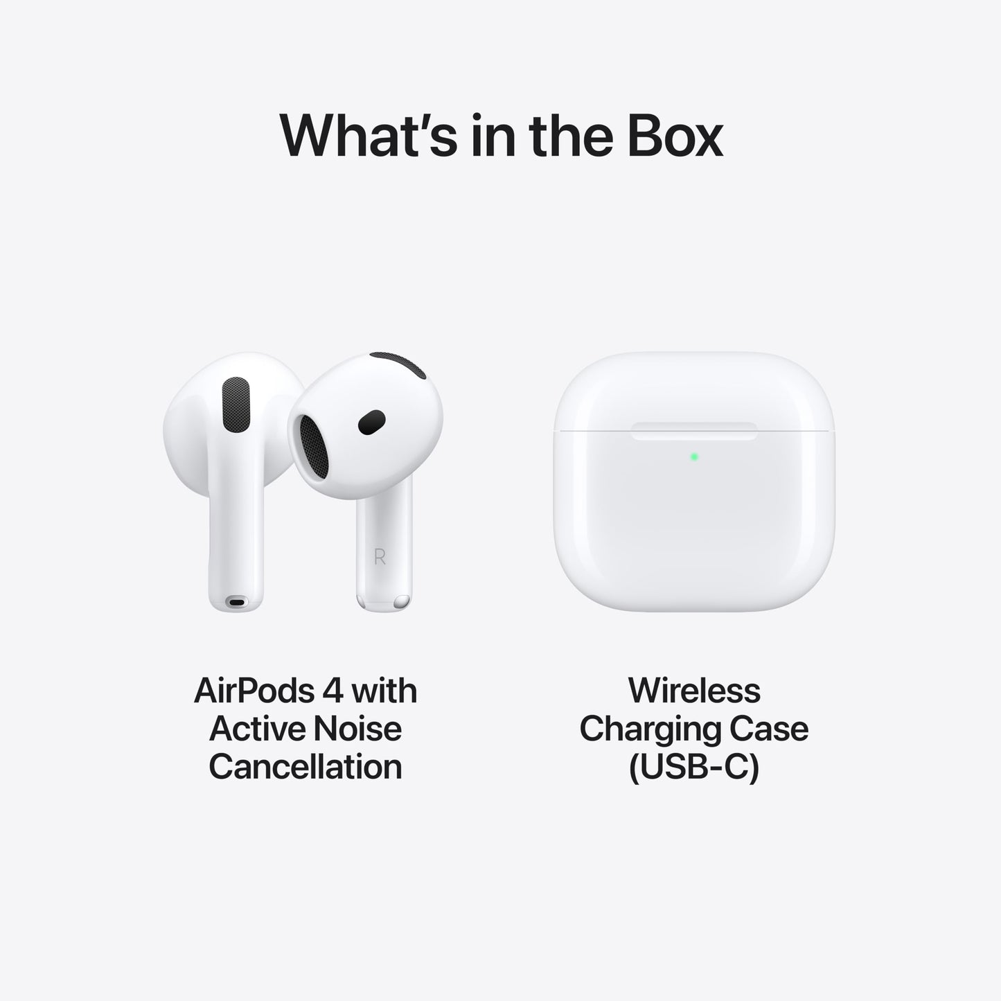 Apple AirPods 4 – Wireless Earbuds with Active Noise Cancellation, Transparency Mode & Personalized Spatial Audio