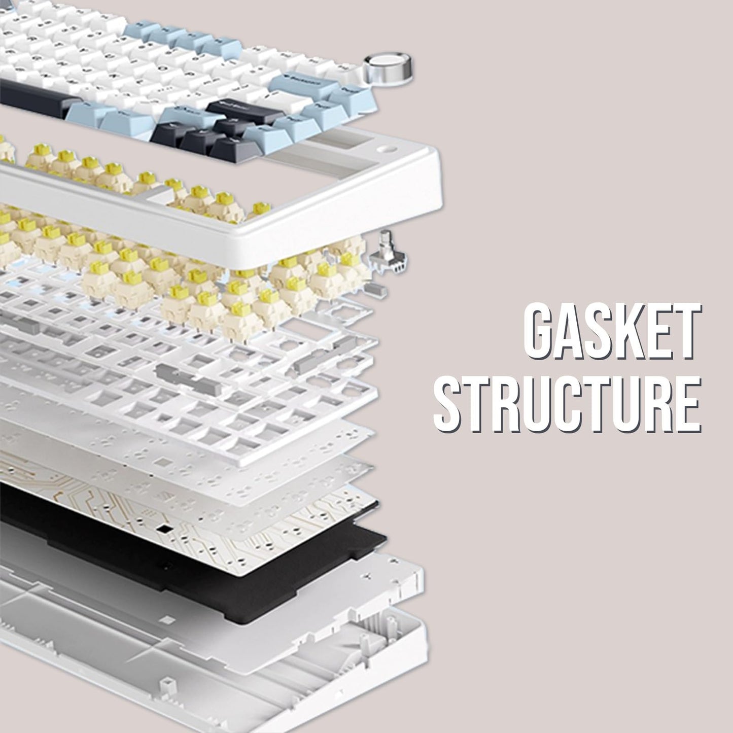 EPOMAKER F75 – 75% Hot-Swappable RGB Mechanical Keyboard