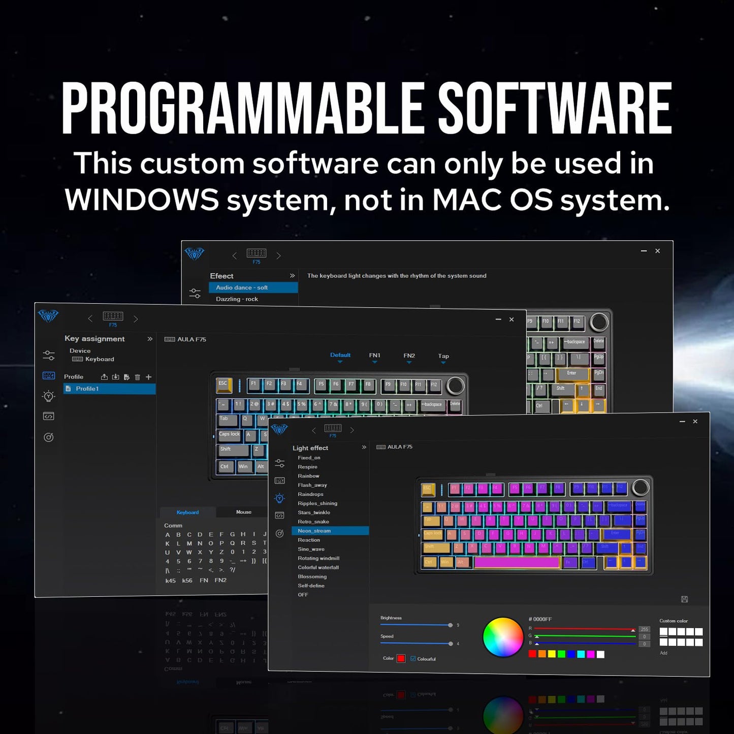 EPOMAKER F75 – 75% Hot-Swappable RGB Mechanical Keyboard