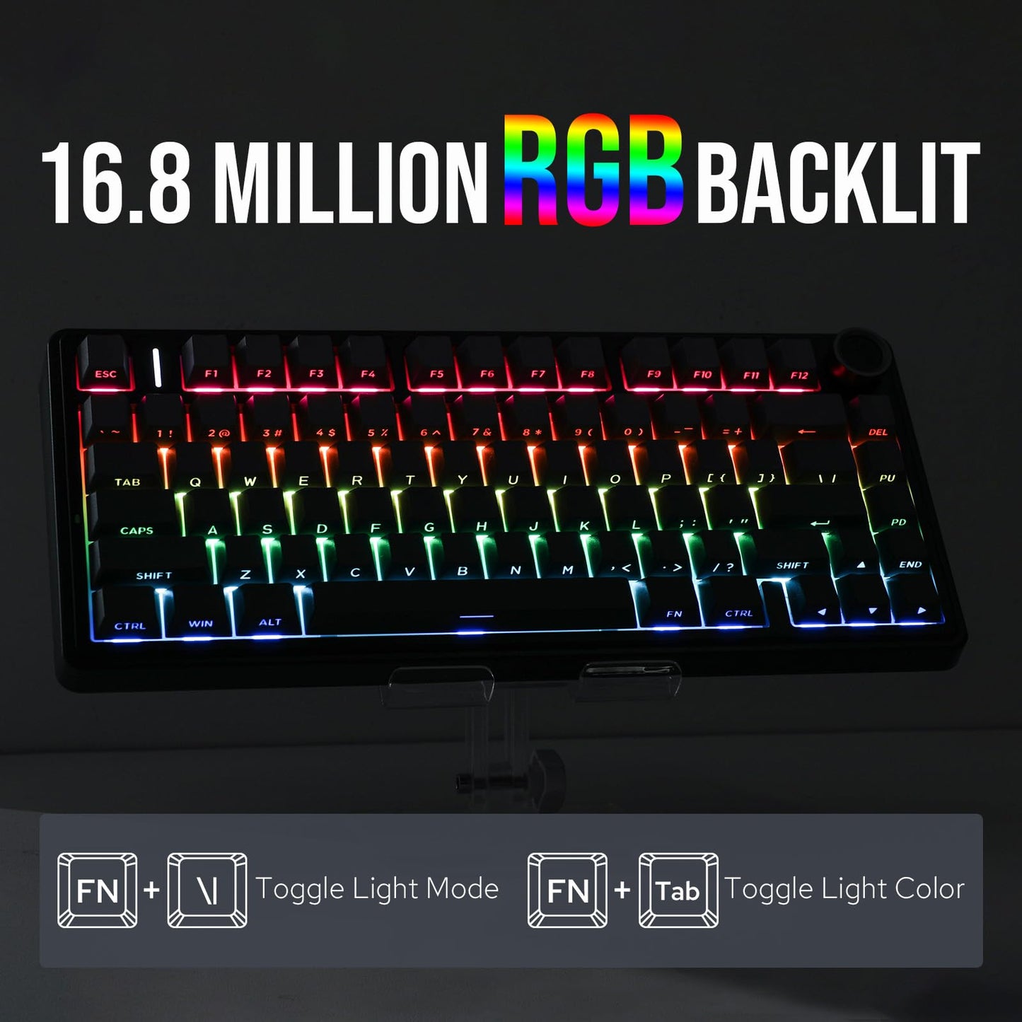 EPOMAKER F75 – 75% Hot-Swappable RGB Mechanical Keyboard