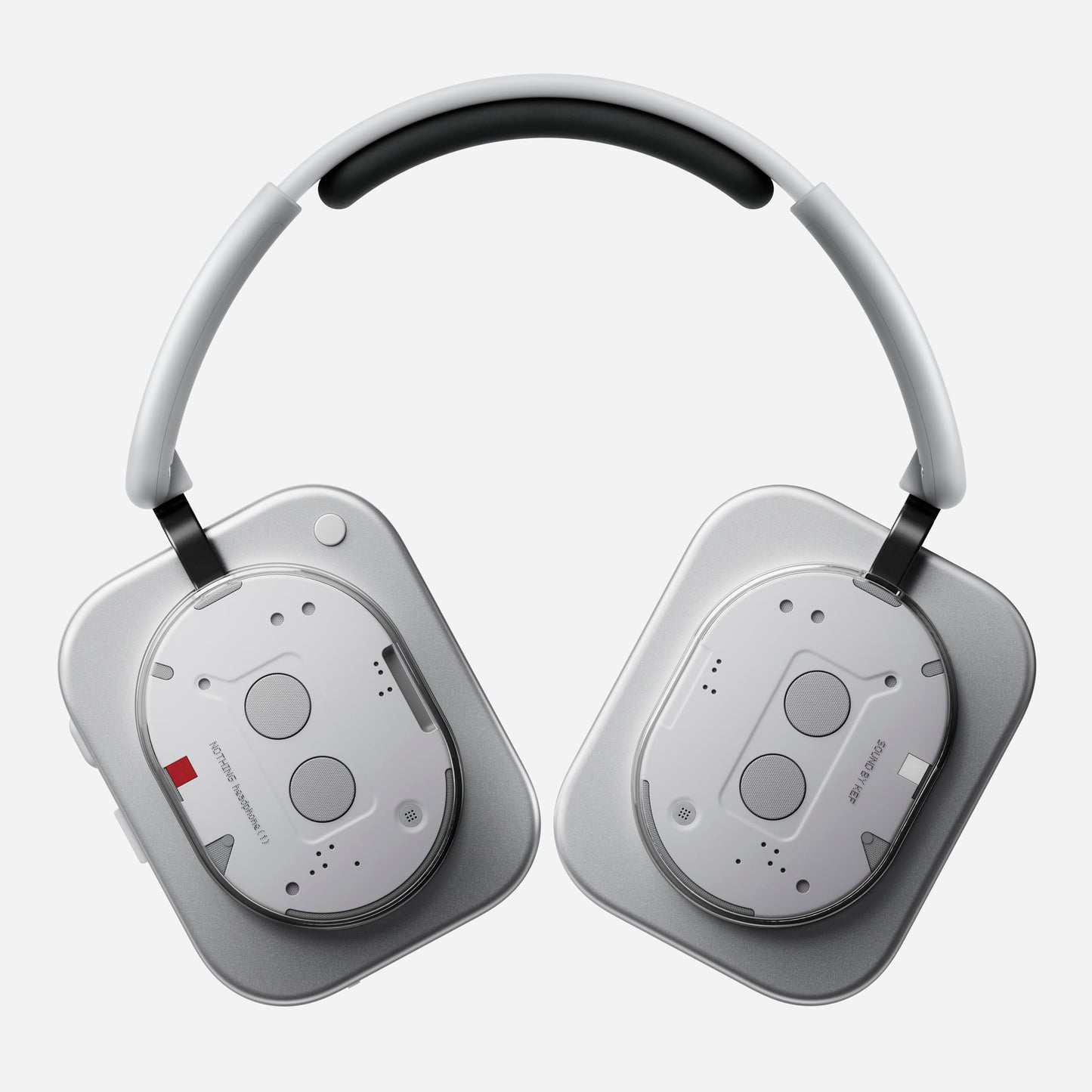 Nothing Headphone (1) Hybrid Active Noise Cancelling Headphones, Wireless Over Ear Headphones with 6 MICS, Personalized Spatial Audio, Tuning by KEF, Up to 80 Hours Playtime, Bluetooth Headset White