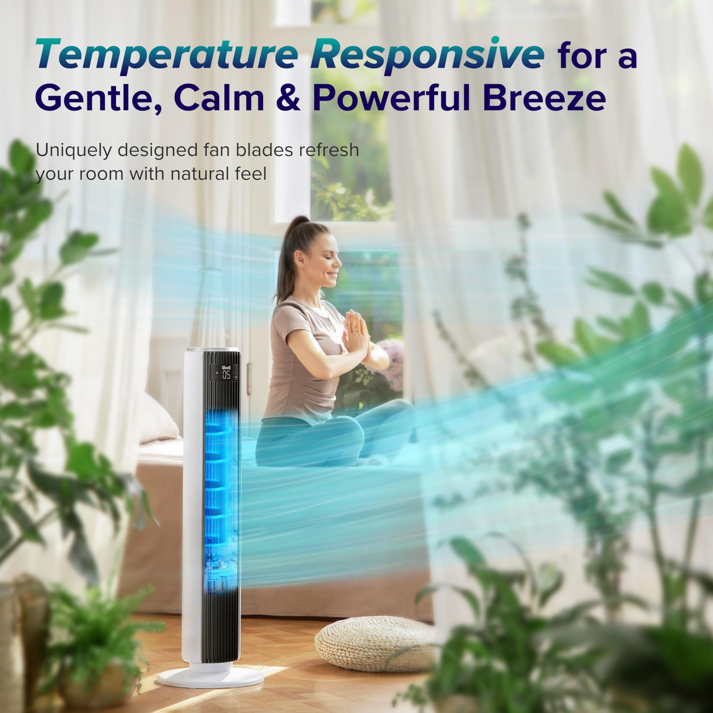 LEVOIT Velocity U6 Bladeless Oscillating Tower Fan