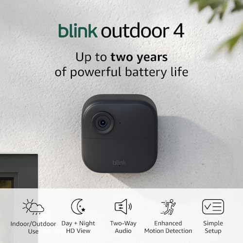 Blink Outdoor 4 (4th Gen) – 3-Camera Wireless Security System with Motion Detection & 2-Year Battery Life