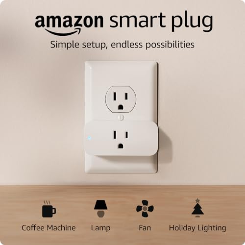 Amazon Smart Plug – Control Your Devices with Alexa | Easy Setup, Compact Design